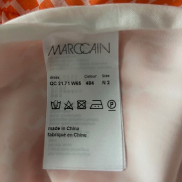 Marc cain Orange Silk Dress Sz 2 - Picture 5 of 9